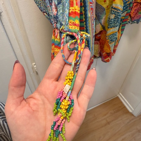 FARM Rio Multi-color Smocked Mini Dress - Picture 8 of 14